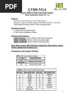 Quick Installation Guide LVDS VGA Rev1.01