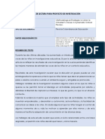 Ficha de Lectura para Proyecto de Investigación....