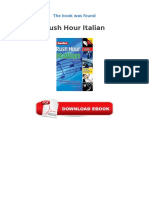 Rush Hour Italian PDF