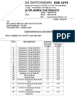 Earth Pit Test Report