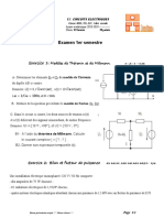 Exam MSE-TEL Circuit Électrique JAN2019