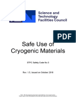 Safe Use of Cryogenic Materials