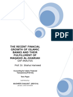 Islamic Finance and Their Financial Growth Verses Their Maqasid Al Shariah