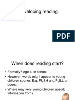 Developing Reading