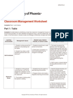 Spe578 v5 wk5 Classroom Management Worksheet 1