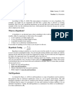 Hypothesis Testing