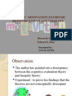 Intrinsic Motivation, Extrinsic Reinforcement and Inequity: Research Article By: Edward L.Deci