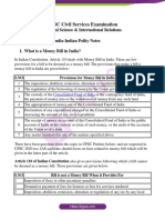 Money Bill in India Indian Polity Notes PDF