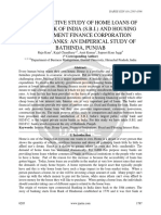 A COMPARATIVE STUDY OF HOME LOANS OF STATE BANK OF INDIA S B I AND HOUSING DEVELOPMENT FINANCE CORPORATION H D F C BANKS AN EMPERICAL STUDY OF BATHINDA PUNJAB Ijariie6205