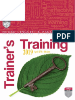 NLP Trainers Training 2019 PDF