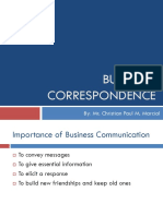 Business Correspondence