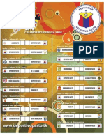 Calendario Torneo Postobón Deportivo Pasto 2010-1