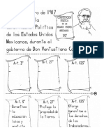 Fichas para Trabajar El Aniversario de La Constitucion Mexicana 5 de Febrero de 1917