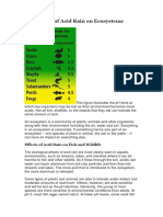 The Effects of Acid Rain On Ecosystems