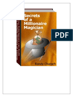 Randy Charach Secrets of A Millonaire Magician Mentalism PDF