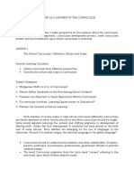 Curriculum Development Module 2 Lesson 1 and 2