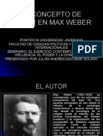 El Concepto de Poder en Max Weber