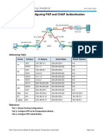 2.3.2.6 Packet Tracer - Configuring PAP and CHAP Authentication