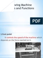 Sewing Machine Parts and Function