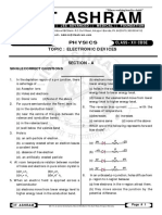 Assignment - 1. ELECTRONIC DEVICES - CBSE PDF