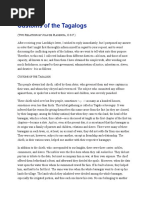 Juan de Plasencia Customs of The Tagalogs PDF