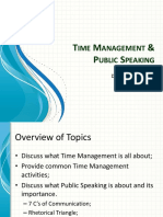 Time Management & Public Speaking