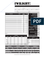 Twilight 2013 Character Sheet