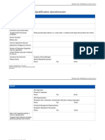 CHESM Qualification Questionnaire