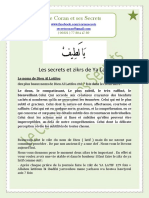 Secrets Et Zikrs de Ya Latif