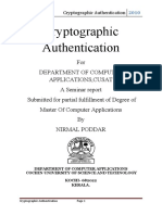 Cryptographic Authentication Seminar