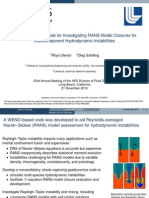 A WENO-Based Code For Investigating RANS Model Closures For Multicomponent Hydrodynamic Instabilities