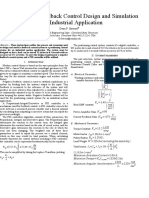 Modelling, Feedback Control Design and Simulation of An Industrial Application