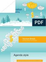 Balloon Dollar Management Concept PowerPoint Templates