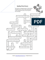 Spelling Puzzles Pluralcrossword