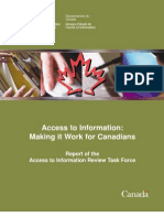 (David McKie, December 1, 2010) Report of The Access To Informatio