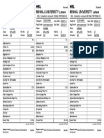 Fee Challan Form