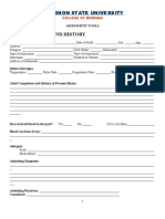 BSU College of Nursing Assessment Form