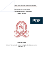 Física Tema 17 Rotación de Un Cuerpo Rígido Alrededor de Un Eje Fijo Parte 2 Versión PDF