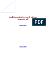 Auditing Notes For South African Students PDF