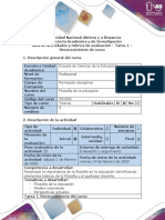 Guía de Actividades y Rúbrica de Evaluación Tarea 1 - Reconocimiento de Curso