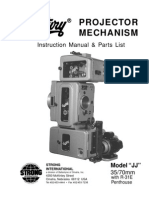 Projector Mechanism: Instruction Manual & Parts List