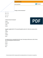 IGCSE - Physics - MCQ 8 - Electrical Resistance