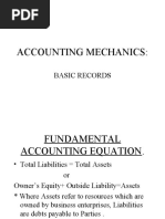 Accounting Mechanics:: Basic Records