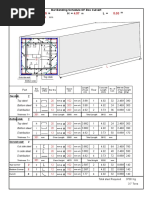 Bar Bending Schedule OF Box Culvert