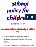 National Policy For Children