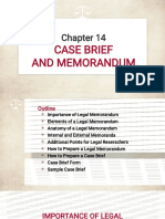 CHAPTER 14 - Legal Memoranda