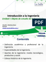 Clase 1 - Objetivo de Introducción A La Ingeniería PDF