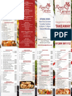 Haggerston Castle Takeaway Menu