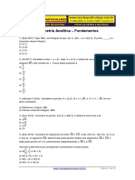 Geometria Analitica Distancia Entre Dois Pontos Media Mediana Retas 2017 PDF