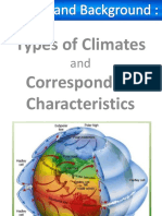 Types of Climates and Corresponding Characteristics